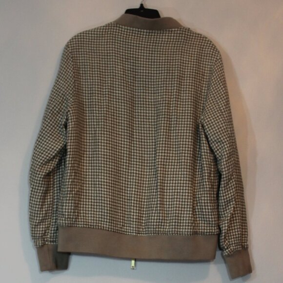 Harold Houndstooth Wool-Silk-Linen Bomber Jacket Size R48/R38 /S/M - Picture 4 of 8